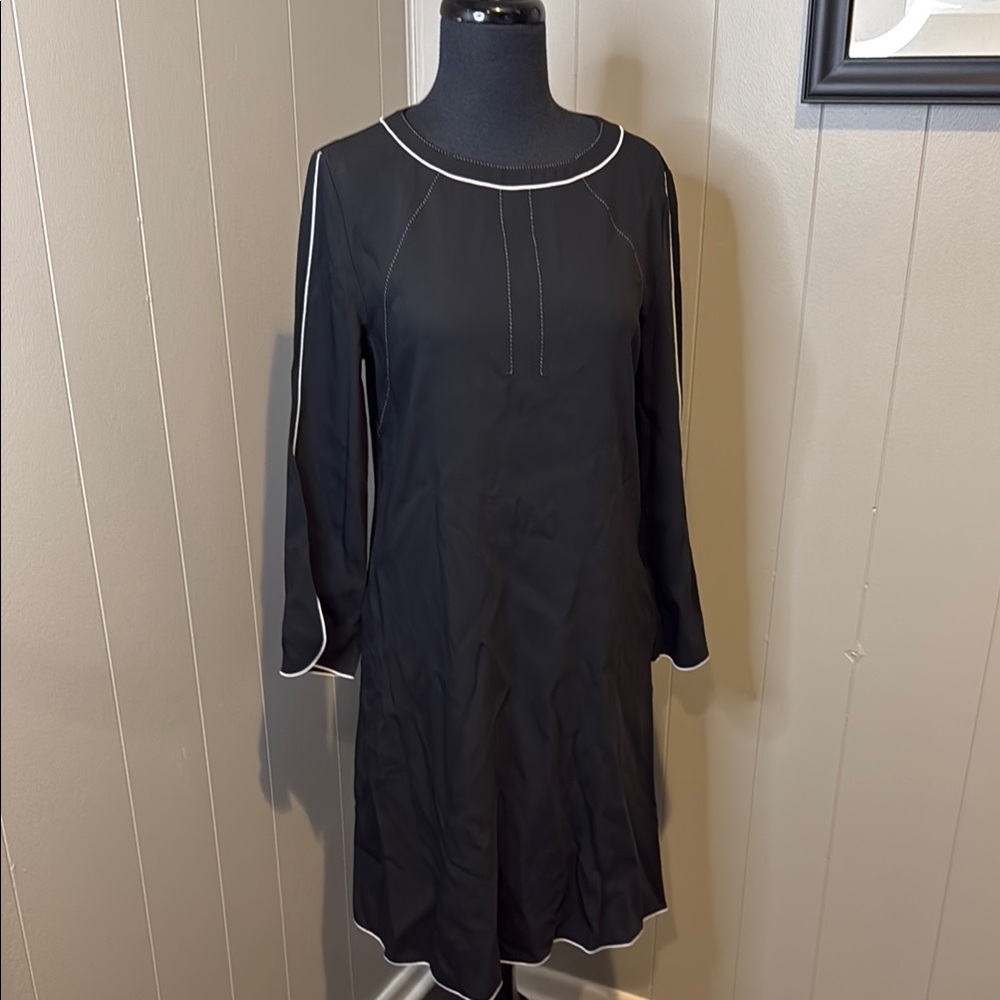 B6 Piazza Sempione Women’s 2/38 Black Long Sleeve Dress